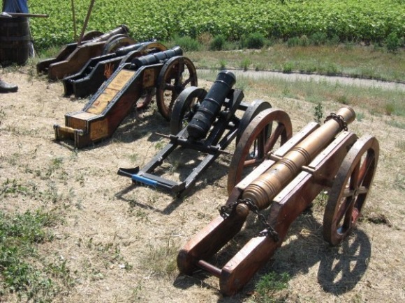 Weapons and cannons of cossacs